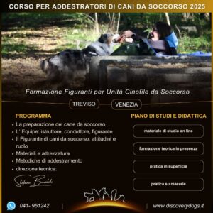 Corso per Addestratori di Cani da Soccorso a Treviso